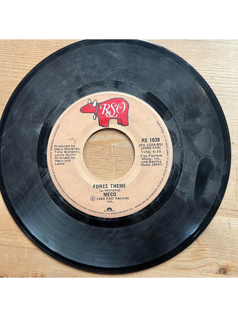 Meco - Force Theme/Empire Strikes Back(Medley) 45rpm VG+ R17